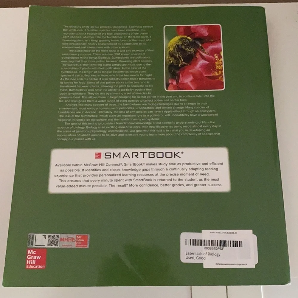 Essentials of Biology fifth edition McGraw Hill college textbook